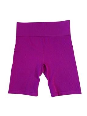 New Balance Purple Magenta Ribbed Biker Shorts Size Medium